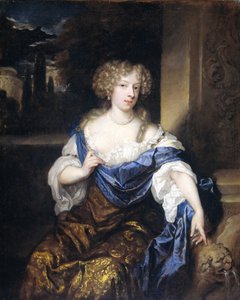 Portrait of Helena Catharina de Witte (1661-95), wife of Iman Mogge, Lord of Haamstede by Caspar Netscher