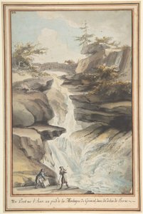 A Bridge on the Aar, at the Foot of the Grimsel, in the Canton of Berne by Caspar Wolf