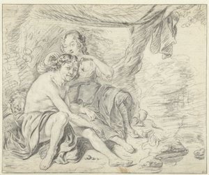Shepherdess Crowning a Shepherd with a Laurel Wreath by Casper Casteleyn (attributed to)