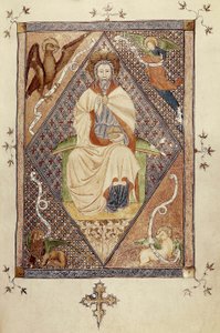 Christ in majesty (in glory) (miniature) by Catalan School
