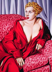 Red Kimono by Catherine Abel