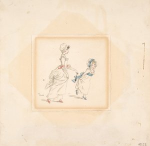 Woman and Child, 1883 by Catherine Greenaway
