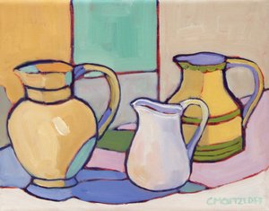 Vessels Amidst Soft Hues, 2024