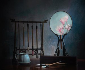 Chinese Magnolia Still Life by Catherine Wang