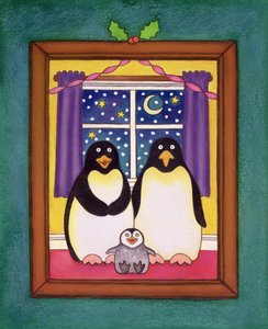 Penguin Family Christmas, 1997 by Cathy Baxter
