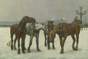 Cab Horses on the Seine