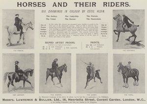 Advertisement, Horses and Their Riders