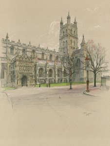 Gloucester Cathedral by Cecil Charles Windsor Aldin