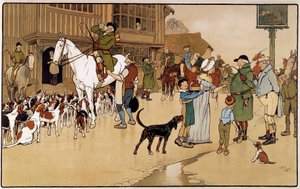 Stop at the Inn During a Hare Hunt by Cecil Charles Windsor Aldin