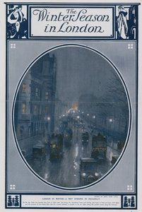 London in Winter - a wet evening in Piccadilly