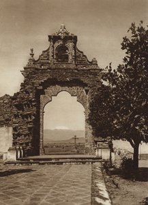 Mexico: Entrance to the Atrium of the Church of Acatepec by Cecile Seler Sachs