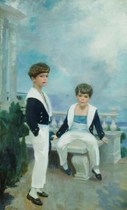 The Velie Boys (Craig Combes Velie and John Deere Velie), c.1913 by Cecilia Beaux