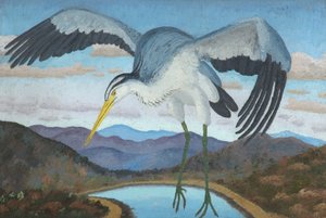 Heron by Cedric Morris