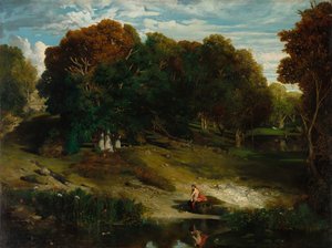 In the Forest by Celestin Francois Nanteuil