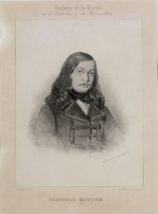 Portrait of the Poet Théophile Gautier by Celestin Francois Nanteuil