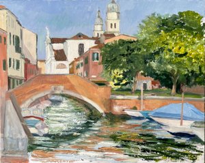 Evening Sunlight in Dorsoduro, Venice 2025 by Celia Montague