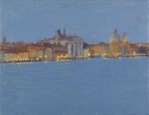 Summer Night Falling on the Zattere, Venice by Celia Montague