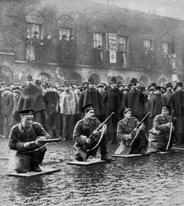 Standoff on Sidney Street, Stepney, London, 3rd January 1911 by Central Press