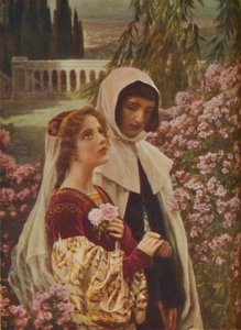 Dante Alighieri - Dante and Beatrice in the Garden, c1925