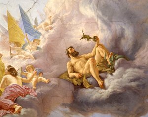 Detail of the Ceiling (detail) by Cesare Mariani