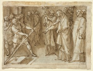 Saint Charles Borromeo Supervising the Opening of a Crypt by Cesare Nebbia