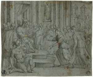Solomon Receiving the Queen of Sheba by Cesare Rossetti