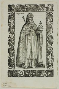 Leaf from Habiti Antichi e Moderni, Plate 92 from Woodcuts from Books of the XVI Century by Cesare Vecellio