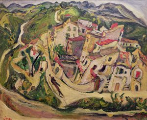Houses at Cagnes by Chaim Soutine