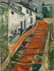 Red Steps in Cagnes