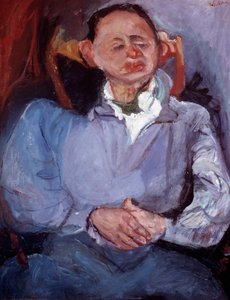 Portrait of Sculptor Oscar Miestchaninoff by Chaim Soutine