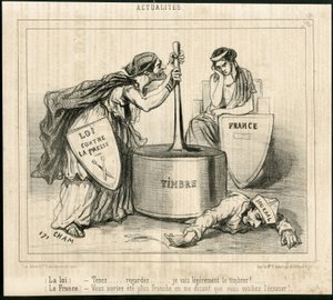 Illustration of Cham (1819-1879) in Le Charivari