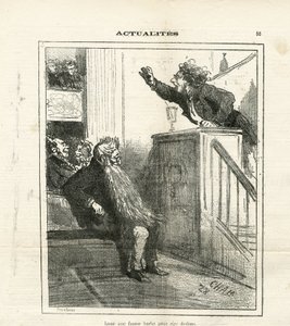 Illustration of Cham in Le Charivari by Amédée de Noé