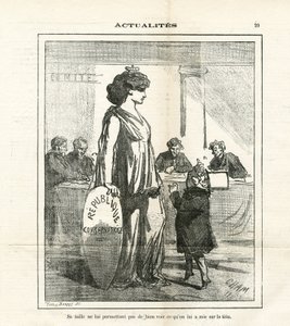 Illustration of Cham (1819-1879) in Le Charivari by Amédée de Noé