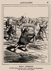 Ferocious! The Turks Buying Several Works at the Impressionist Exhibition, 1877 by Cham