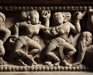 Detail from the Tra Kieu Pedestal by Cham School
