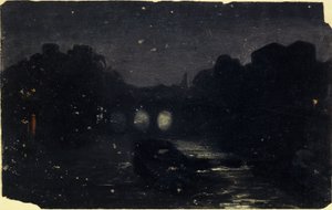 Night Effect on the Banks of the Seine