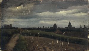 General View of Paris from the Gobelins by Charles Emile Cuisin