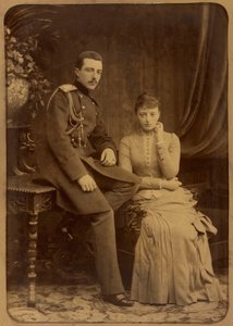 Grand Duke Michael Mikhailovich of Russia and Grand Duchess Anastasia Mikhailovna of Russia by Charles Bergamasco