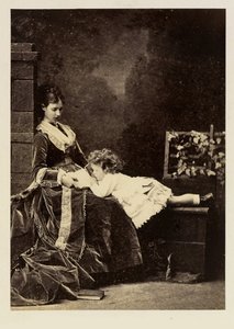 Marie Fedorovna (Dagmar of Denmark) and Her Son Tsarevich Nicholas Alexandrovich (Nicholas II)
