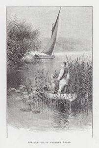Fishing: Bream Pitch on Wroxham Broad by Charles (after) Whymper