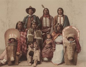 Ute Chief Severo and Family by Charles A. Nast