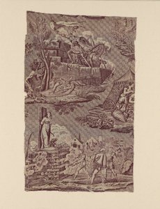The Life of Joan of Arc (Furnishing Fabric) by Charles Abraham Chasselat