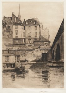 Quai des Orfèvres, Paris, 1886 by Charles Adams Platt