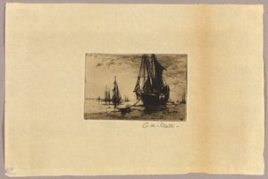 Sketch of a Boat by Charles Adams Platt