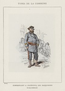 Commandant and Engineer of the Barricades, Citizen Gaillard Sr. by Charles Albert d Arnoux Bertall