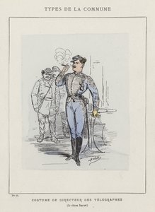 Costume de Directeur des Telegraphes, Le citoyen Pauvert by Charles Albert d Arnoux Bertall