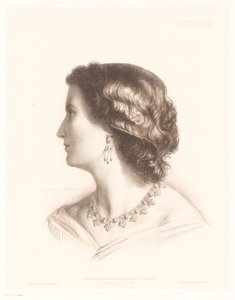 Portrait of an Italian Woman by Charles Alphonse Paul Bellay
