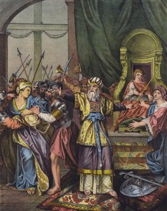 Queen Athaliah of Judah chased from the Temple and replaced as ruler by Jehoash
