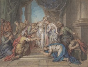 Joseph Recognized by His Brothers, 18th Century by Charles Antoine Coypel
