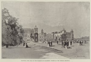 Hatfield, the Seat of the Marquis of Salisbury, Visited by the German Emperor by Charles Auguste Loye